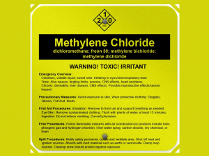 methylene chloride warning