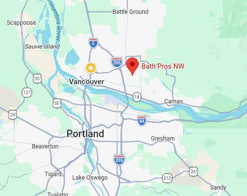 bath pros nw map
