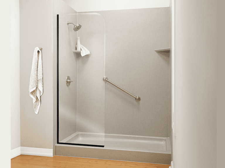 Glass Partition Matte Black with Clear Glass Finish 1024x768