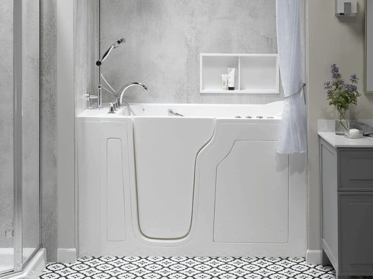 carbon ash walk in tub - bath pros