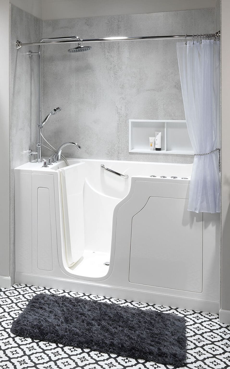 alexis white walk-in tub