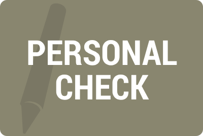 Personal checks accepted